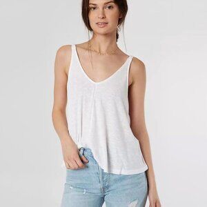 Free People Intimately Dani Tank Swing Top, White, XS